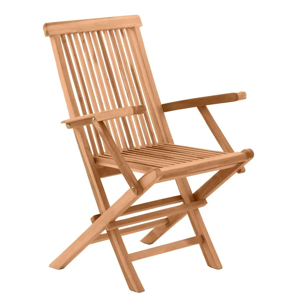 Klappbarer Garten Holzstuhl mit Armlehnen - Klahuma (2er Set)