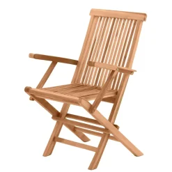 Klappbarer Garten Holzstuhl mit Armlehnen - Klahuma (2er Set)