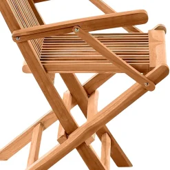 Klappbarer Garten Holzstuhl mit Armlehnen - Klahuma (2er Set)