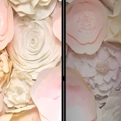 Klappbarer Paravent mit Blumen Foto - Nurzia