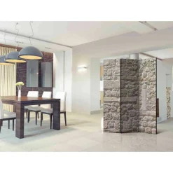 Klappbarer Paravent Sandstein Mauer - Florynn