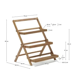 Klappbares Regal im Treppendesign - zB für Blumen - Oledra