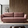 Klappbares Sofa in Rosenholz Stoff - Naviron