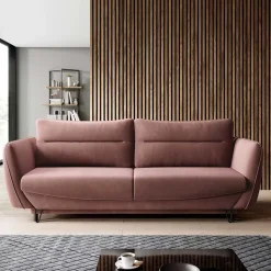 Klappbares Sofa in Rosenholz Stoff - Naviron
