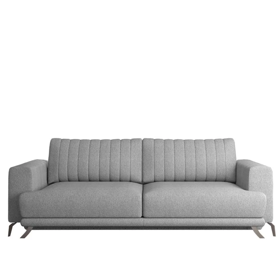 Klappcouch in Hellgrau Chenille - Jakery