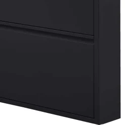 3-Klappen-Schuhschrank in Schwarz - Matic