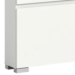 3-Klappen-Schuhschrank in Weiß - Dany