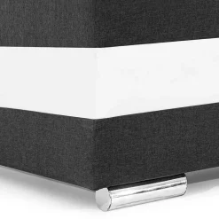 Klappsofa in Schwarzbraun mit Weiß - Bacima