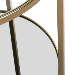 Klarglas Couchtisch mit Zusatzablage - Kalizoa