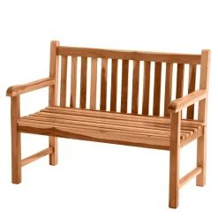 Klassische Holz Gartenbank mit Lehnen - Klahuma