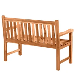 Klassische Holz Gartenbank mit Lehnen - Klahuma