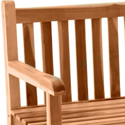 Klassische Holz Gartenbank mit Lehnen - Klahuma