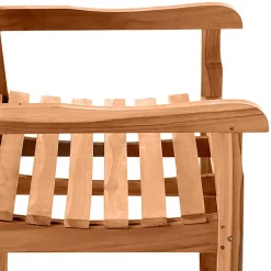 Klassische Holz Gartenbank mit Lehnen - Klahuma