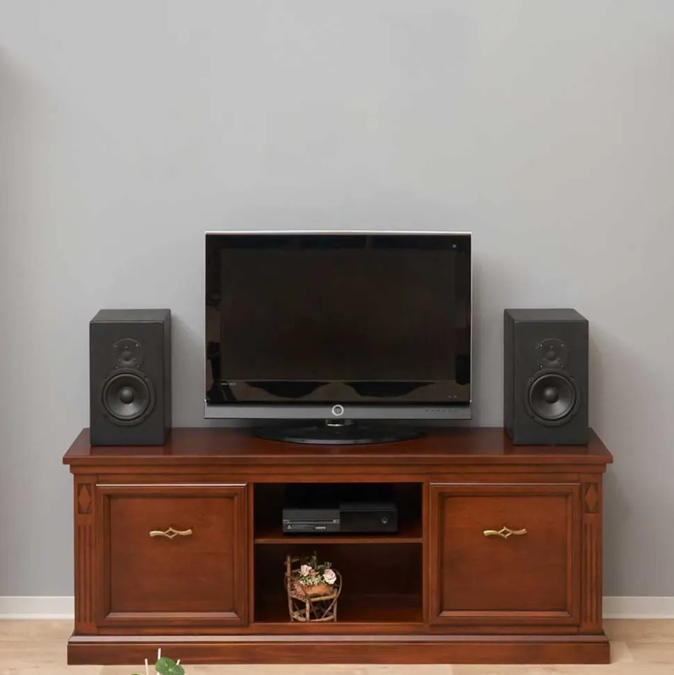 Klassische Wohnzimmer Wohnwand Set - Sienna (dreiteilig)