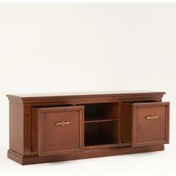 Klassische Wohnzimmer Wohnwand Set - Sienna (dreiteilig)