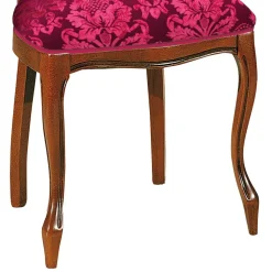 Klassischer Essstuhl in Dunkelrot - Vennezo