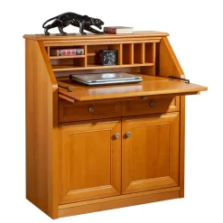 Klassischer Schreibschrank in Kirschbaum - Valbera