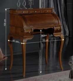 Klassischer Sekretär in Nussbaumfarben - Motiz