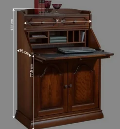 Klassischer Sekretär in Nussbaum - Modicca