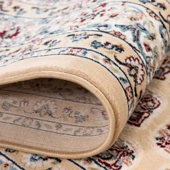 Klassischer Teppich in Hellbraun & Creme & Mehrfarbig - Dortina