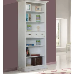 Klassisches Bücherregal in Antikweiß - Annot