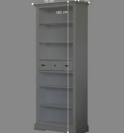 Klassisches Bücherregal in Antikweiß - Annot