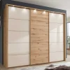 Kleiderschrank 250 cm breit mit zwei Höhen - Nikoba
