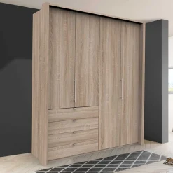 Kleiderschrank in Eiche Sägerau Dekor - Zayun