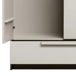 Kleiderschrank in Hellgrau - Anela