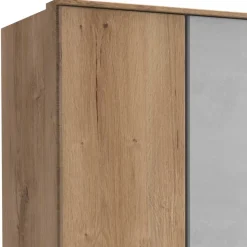 Kleiderschrank in Plankeneiche & Lichtgrau - Anca