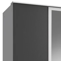 Kleiderschrank in Weiß & Dunkelgrau - Vanila I