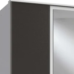 Kleiderschrank in Weiß und Dunkelgrau - Vanila