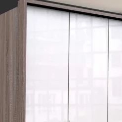 Kleiderschrank mit drei Schubladen 2-türig - Empresian