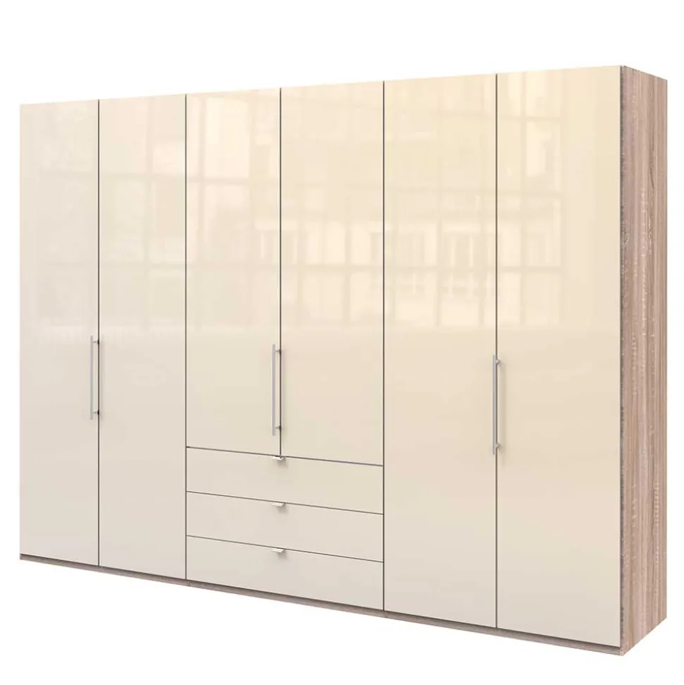 Kleiderschrank mit drei Schubladen & Falttüren - Rativian II