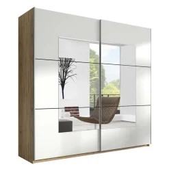 Kleiderschrank mit Schwebetüren mit Spiegel - Anglivia