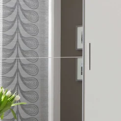 Kleiderschrank mit Spiegel Schwebetüren - Denada