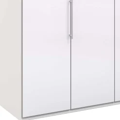 Kleiderschrank mit zwei Falttüren in Weiß - Dolienca
