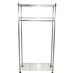 Kleiderwagen Rollgarderobe aus Stahl in Chrom - Didicto