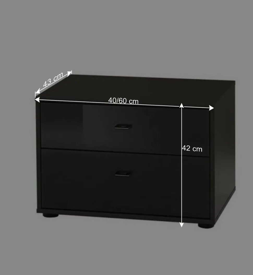 Kleine Kommode Ceolata in Grau Braun