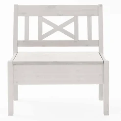 Kleine Landhaus Bank Onesti mit Truhe