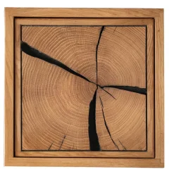 Kleiner Hängeschrank aus Wildeiche Massivholz - Acapella