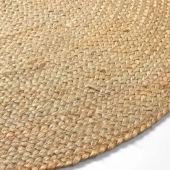 Kleiner Juteteppich aus Kordeln in Natur - Apulca