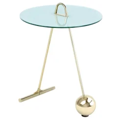 Kleiner Tisch in Weiß & Gold - Fakoa