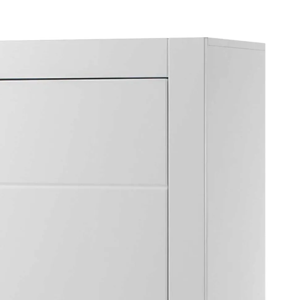 Kleiner Wohnraum Schrank in Weiß Hochglanz Yulis 2-türig