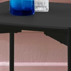 Kleiner Wohnzimmer Tisch in Anthrazit & Schwarz - Salamander