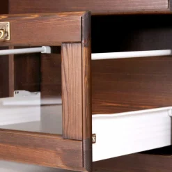 Kolonialstil Buffet in Kiefer dunkel - Jurcavs