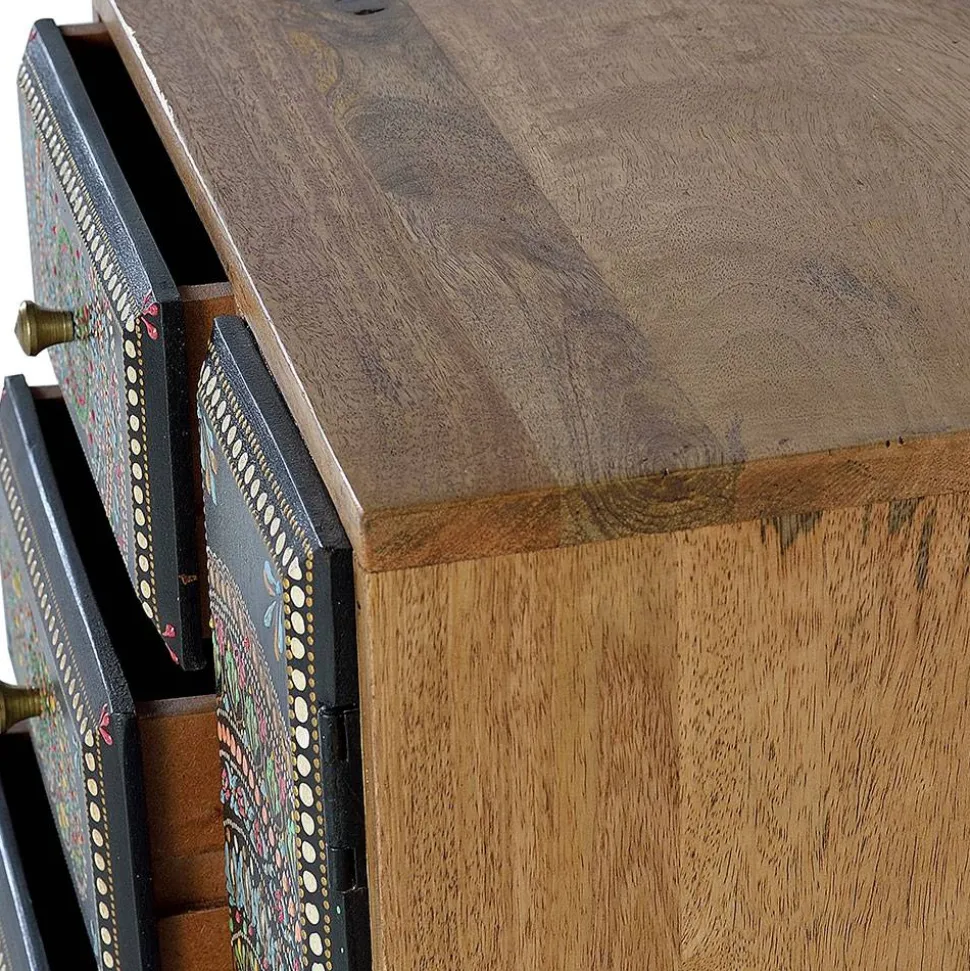 Kombi Kommode mit Mandala Malereien Front - Marike