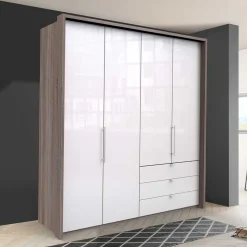 Kombi Schlafzimmerschrank mit drei Schubladen - Empresian