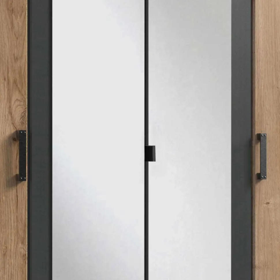 Kombi-Kleiderschrank in Plankeneiche Dekor - Corpus