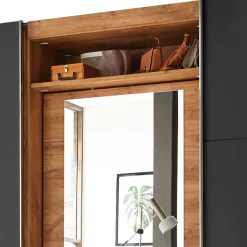 Kombi-Kleiderschrank mit offenen Fächern - Bafata